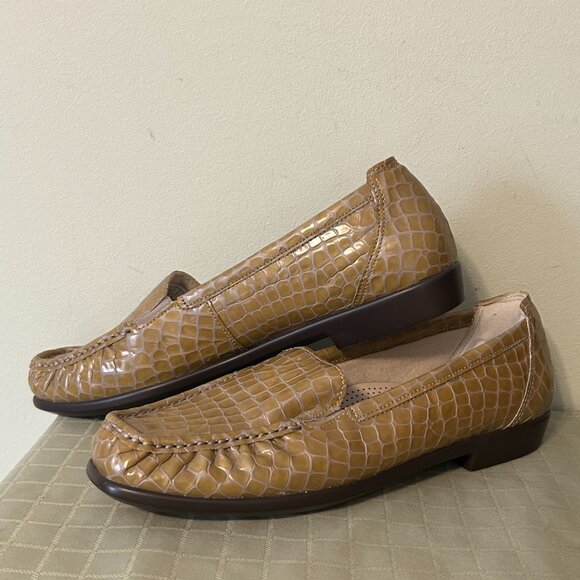 SAS "Simplify" Women's Embossed Patent Leather Croc Loafers Sz 8.5 to 9 - Picture 9 of 10